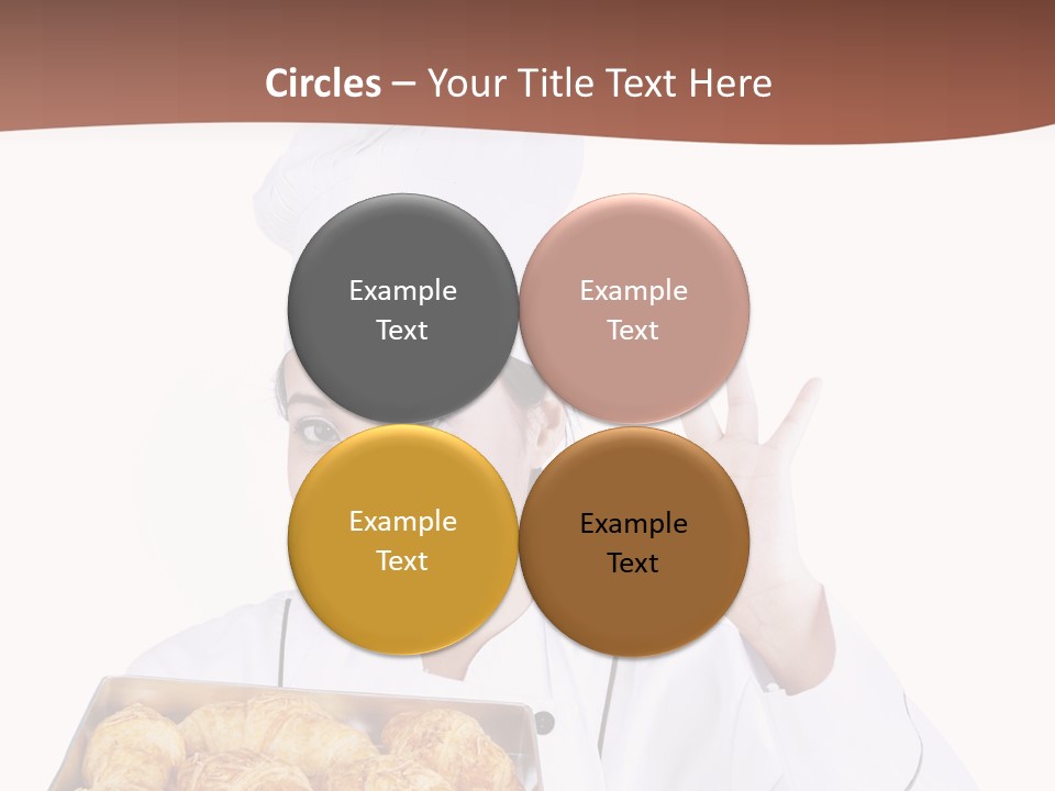 Holding Female Bread PowerPoint Template