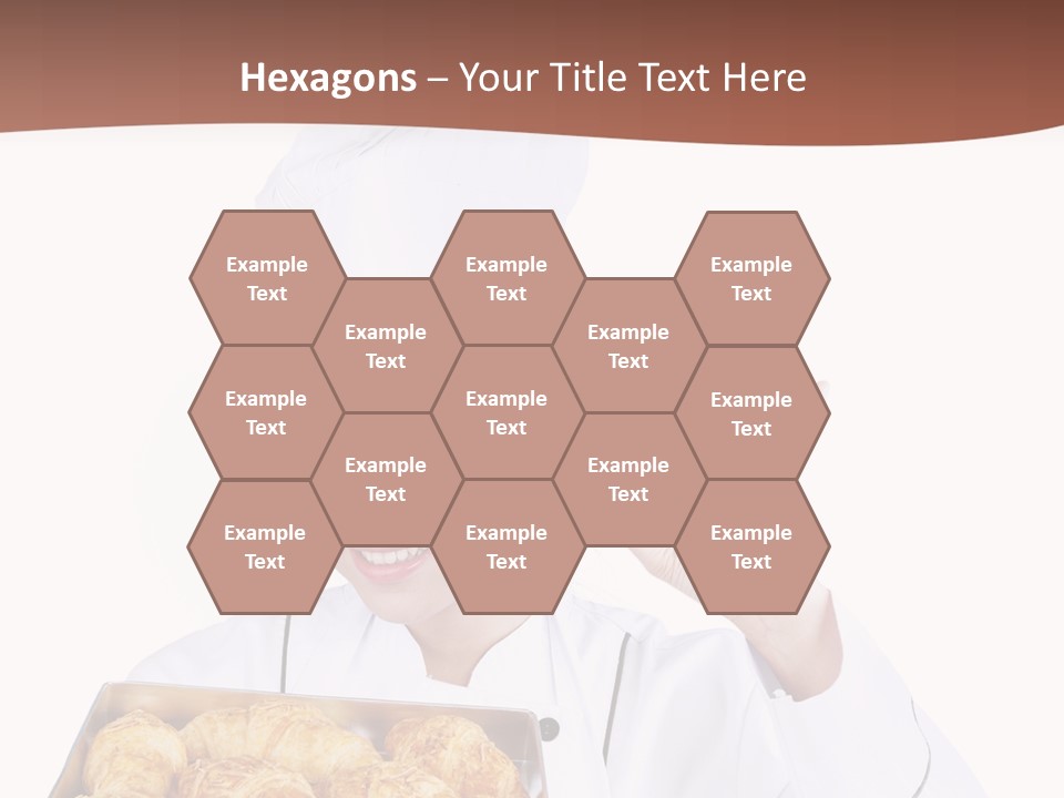 Holding Female Bread PowerPoint Template