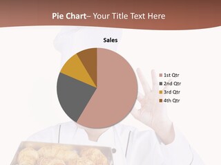 Holding Female Bread PowerPoint Template