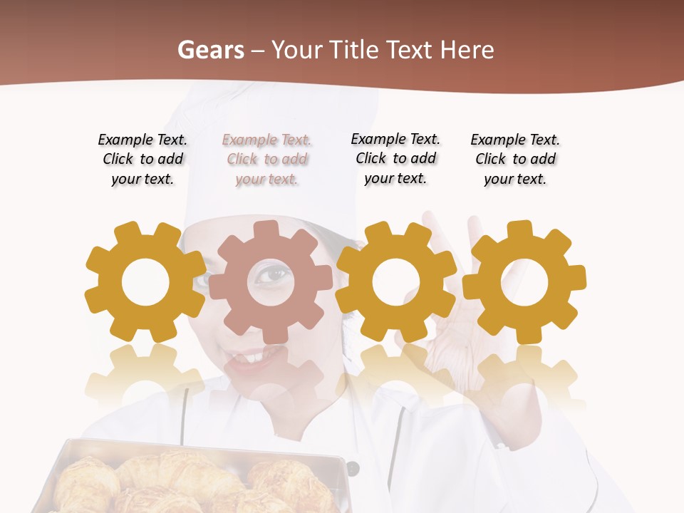 Holding Female Bread PowerPoint Template