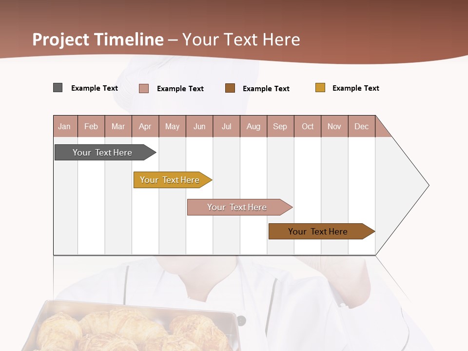 Holding Female Bread PowerPoint Template
