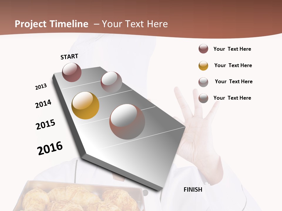 Holding Female Bread PowerPoint Template