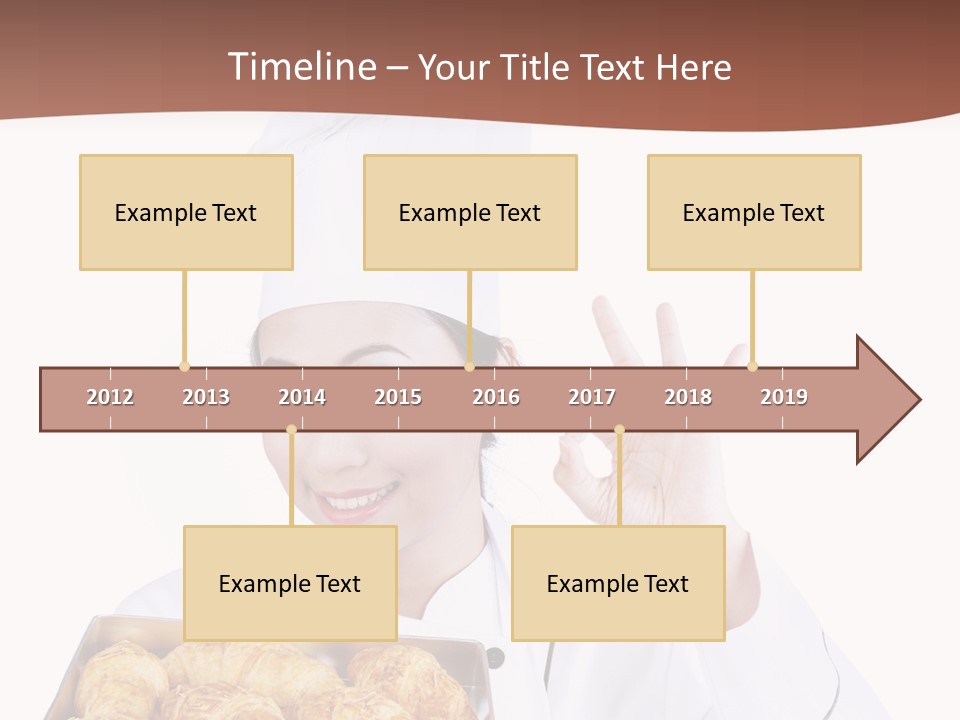 Holding Female Bread PowerPoint Template