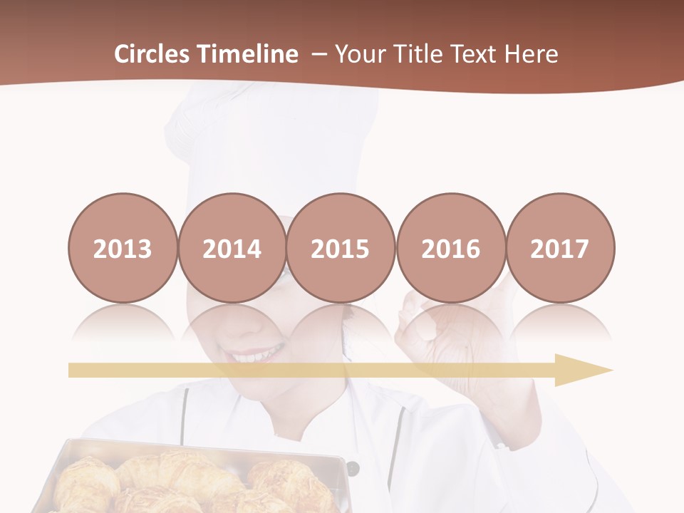 Holding Female Bread PowerPoint Template