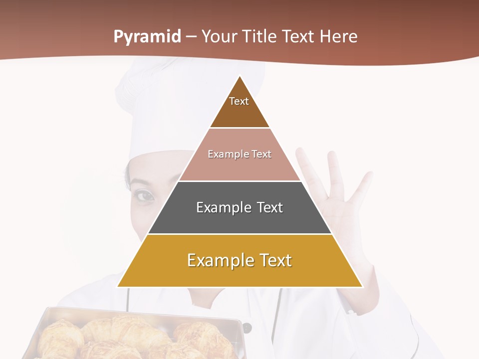 Holding Female Bread PowerPoint Template