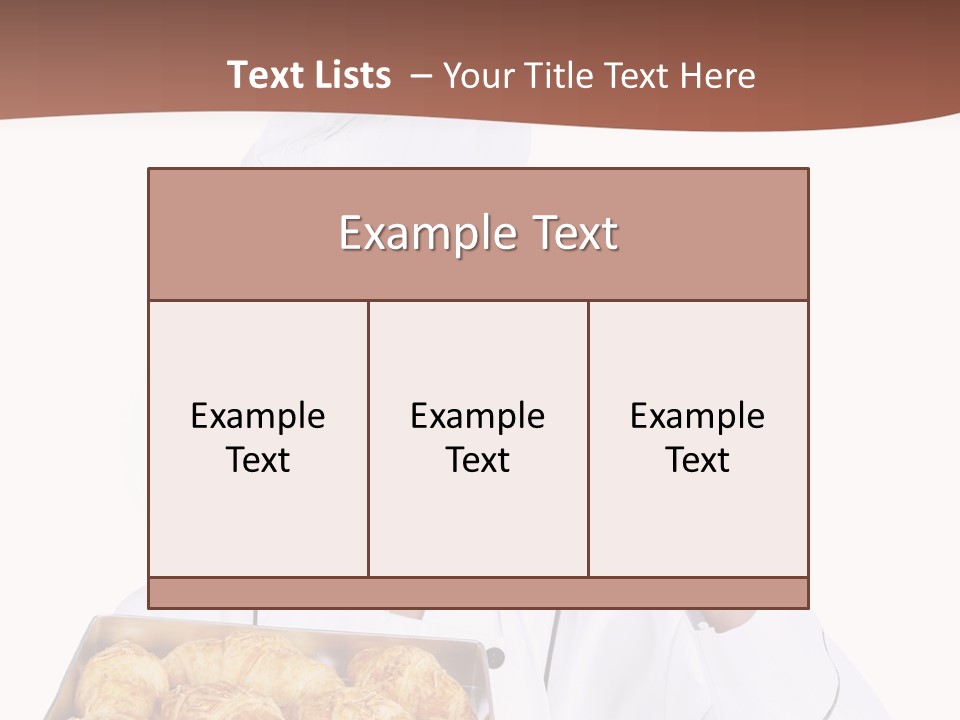 Holding Female Bread PowerPoint Template