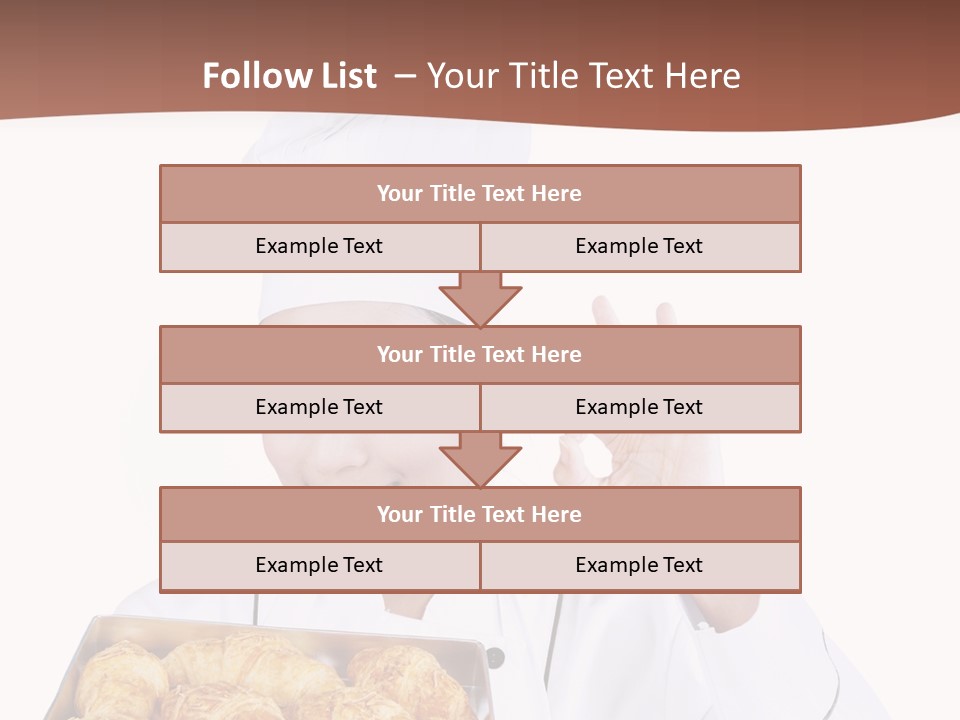 Holding Female Bread PowerPoint Template
