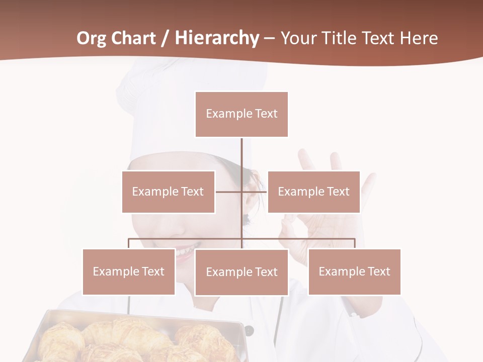 Holding Female Bread PowerPoint Template