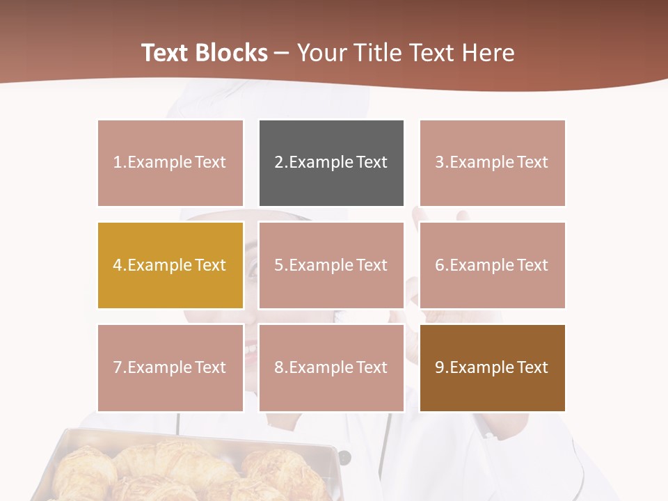 Holding Female Bread PowerPoint Template