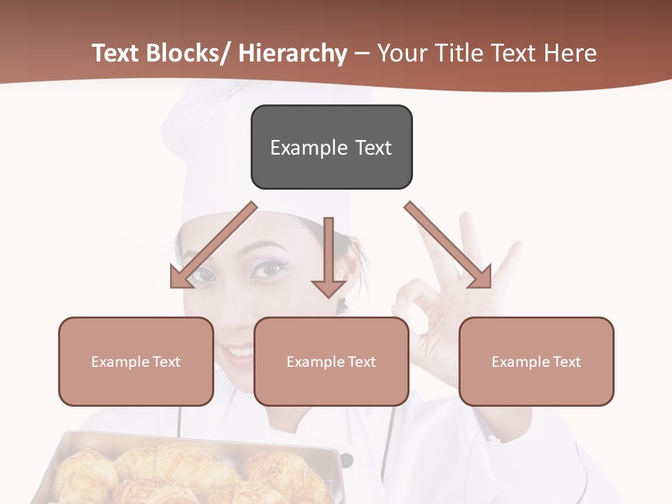 Holding Female Bread PowerPoint Template