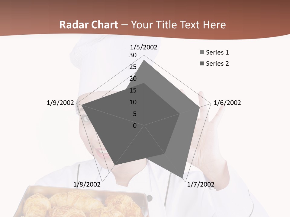 Holding Female Bread PowerPoint Template