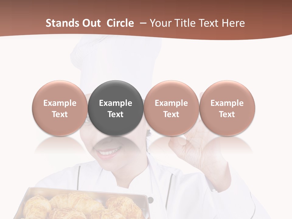 Holding Female Bread PowerPoint Template
