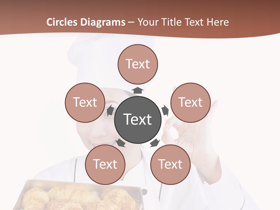 Holding Female Bread PowerPoint Template