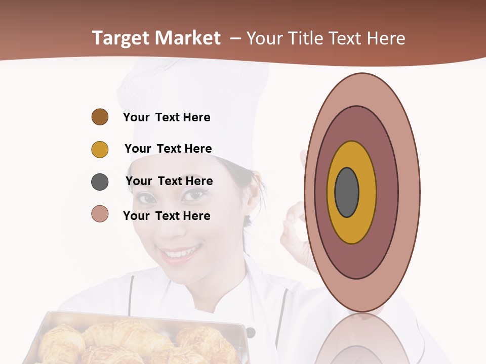 Holding Female Bread PowerPoint Template