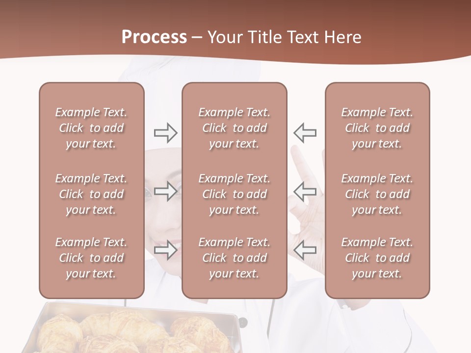 Holding Female Bread PowerPoint Template
