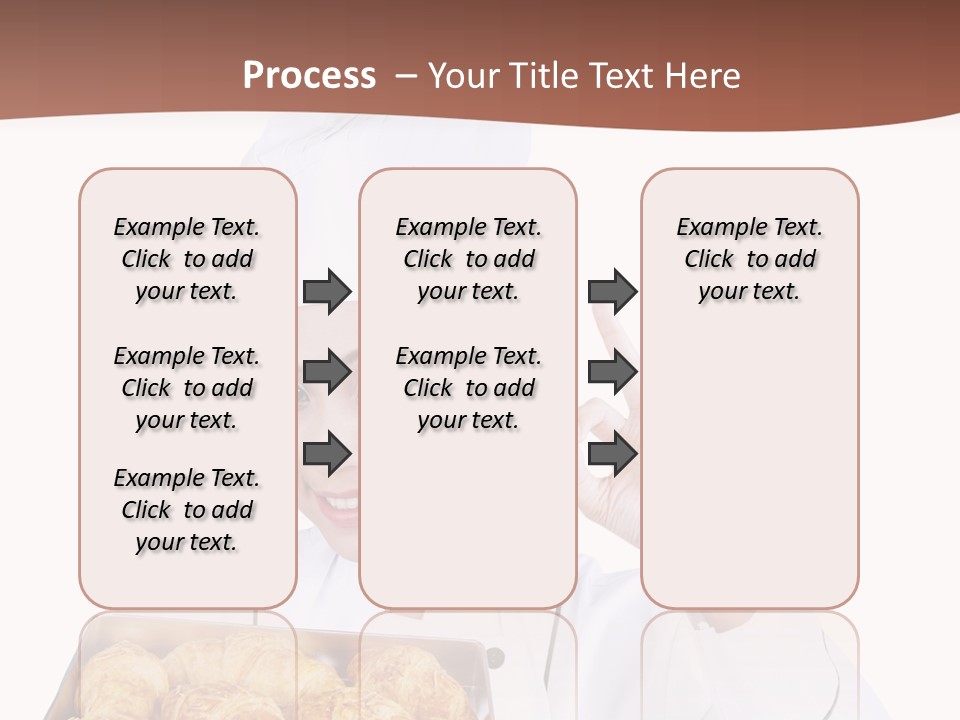 Holding Female Bread PowerPoint Template