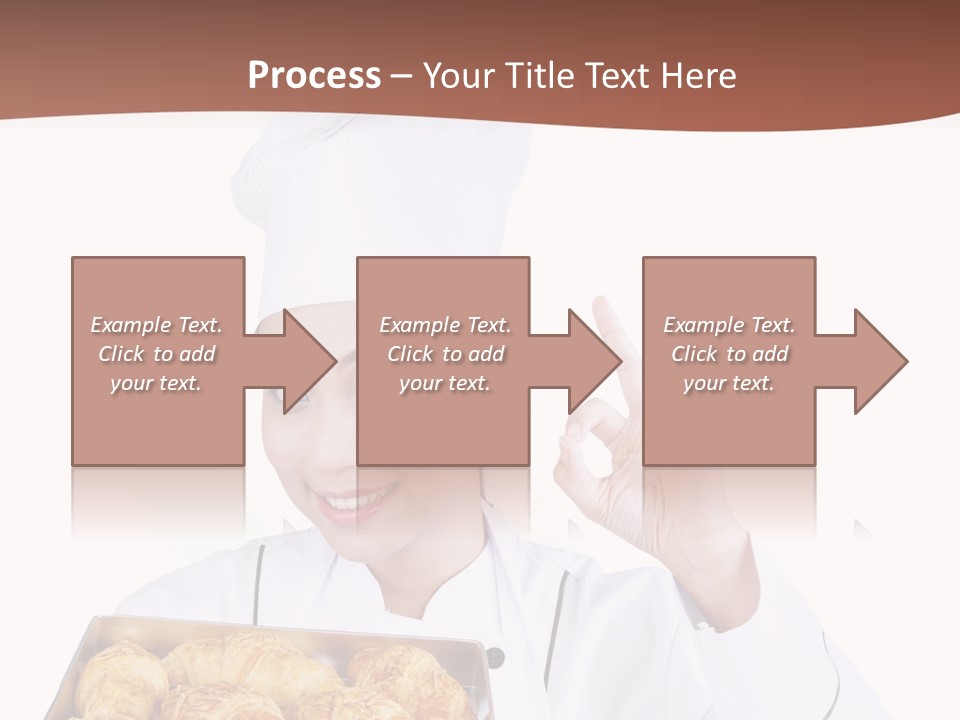 Holding Female Bread PowerPoint Template