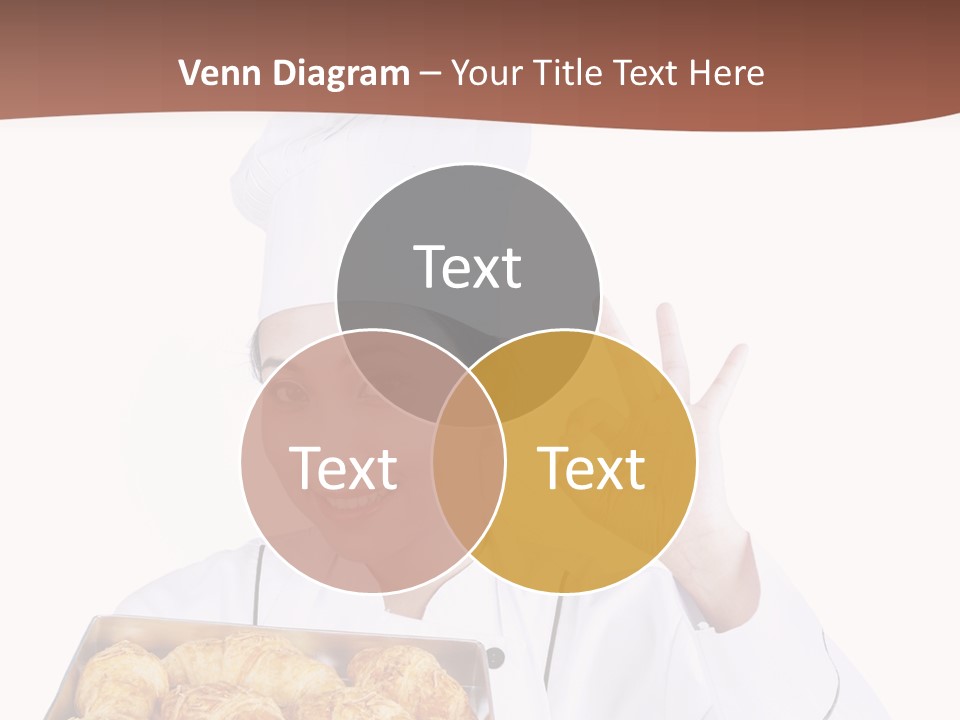 Holding Female Bread PowerPoint Template