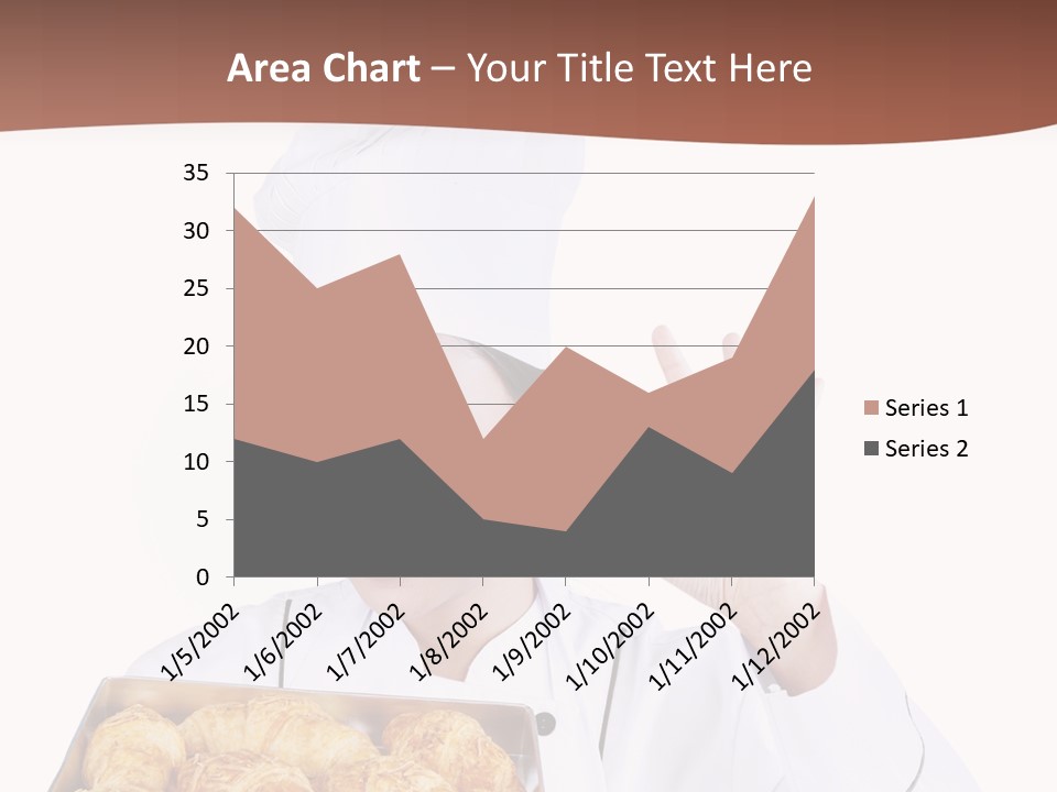 Holding Female Bread PowerPoint Template