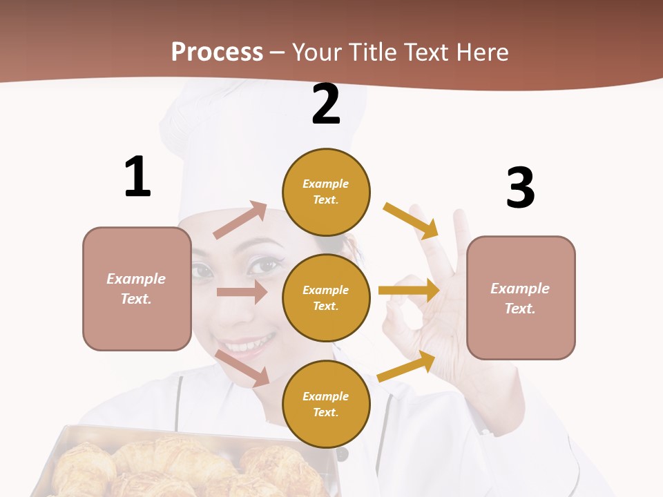 Holding Female Bread PowerPoint Template