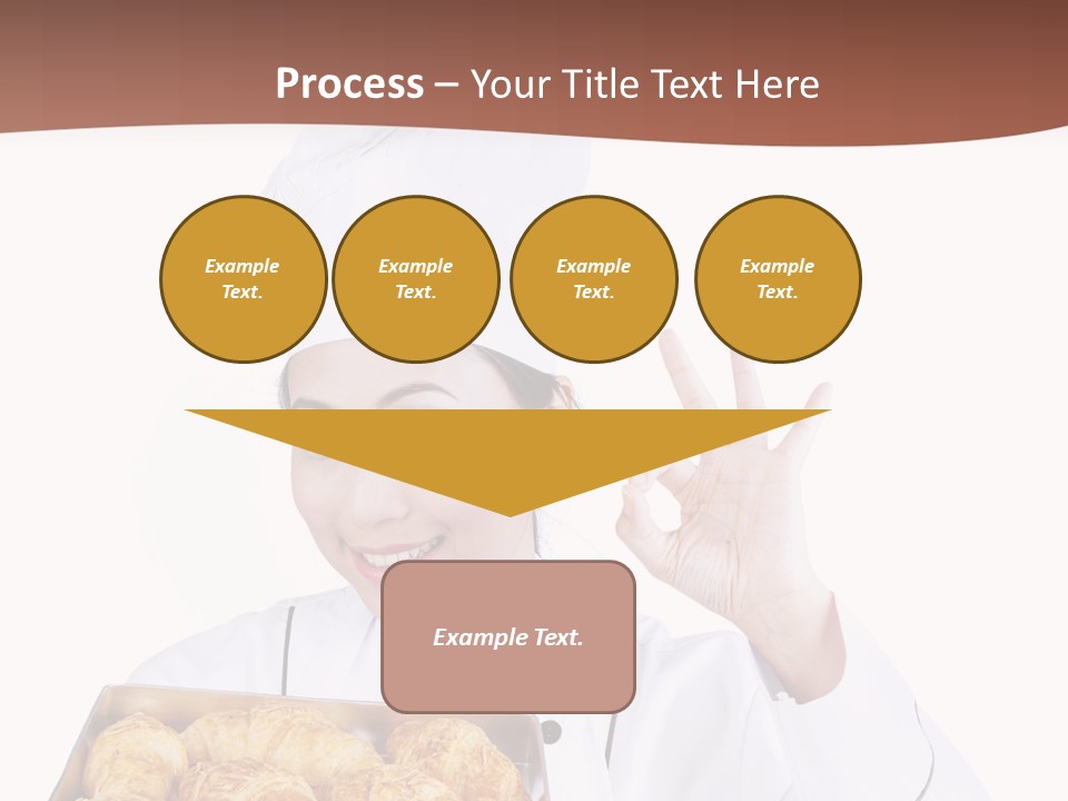 Holding Female Bread PowerPoint Template