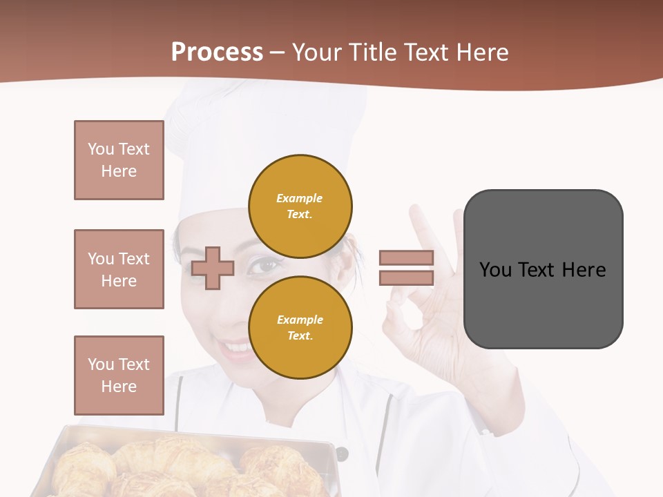Holding Female Bread PowerPoint Template