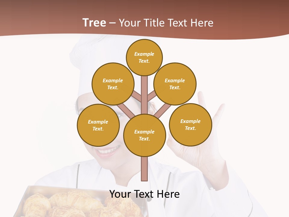 Holding Female Bread PowerPoint Template