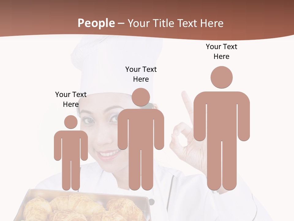 Holding Female Bread PowerPoint Template