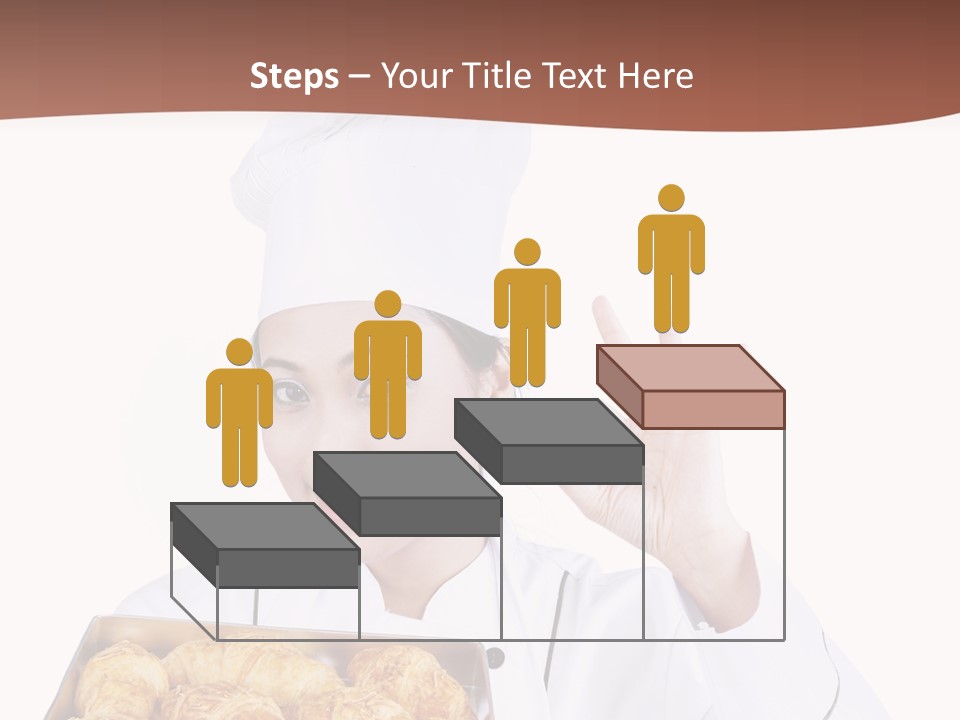 Holding Female Bread PowerPoint Template