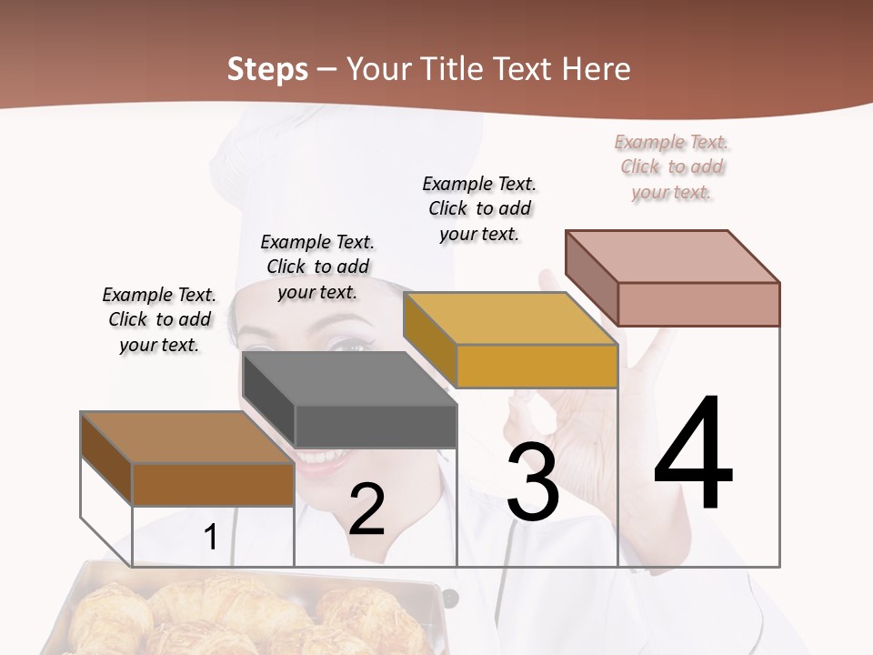 Holding Female Bread PowerPoint Template