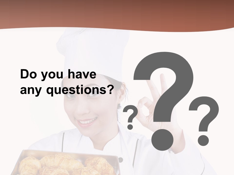 Holding Female Bread PowerPoint Template