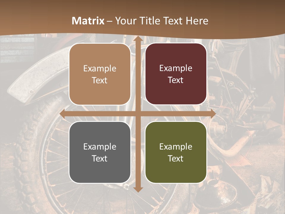 Steam Motorcycle Punk PowerPoint Template
