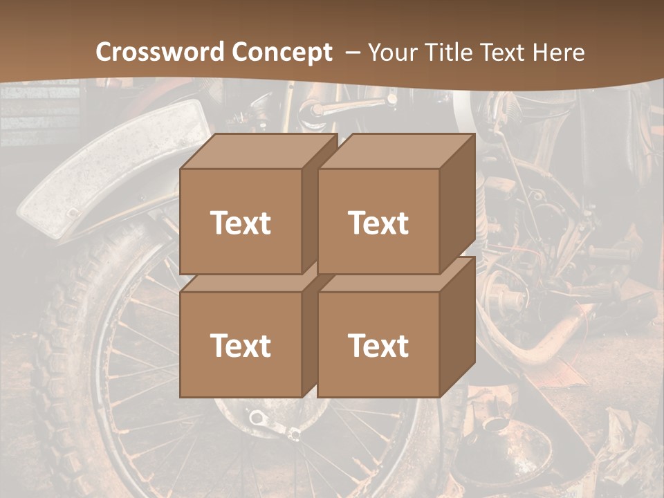 Steam Motorcycle Punk PowerPoint Template