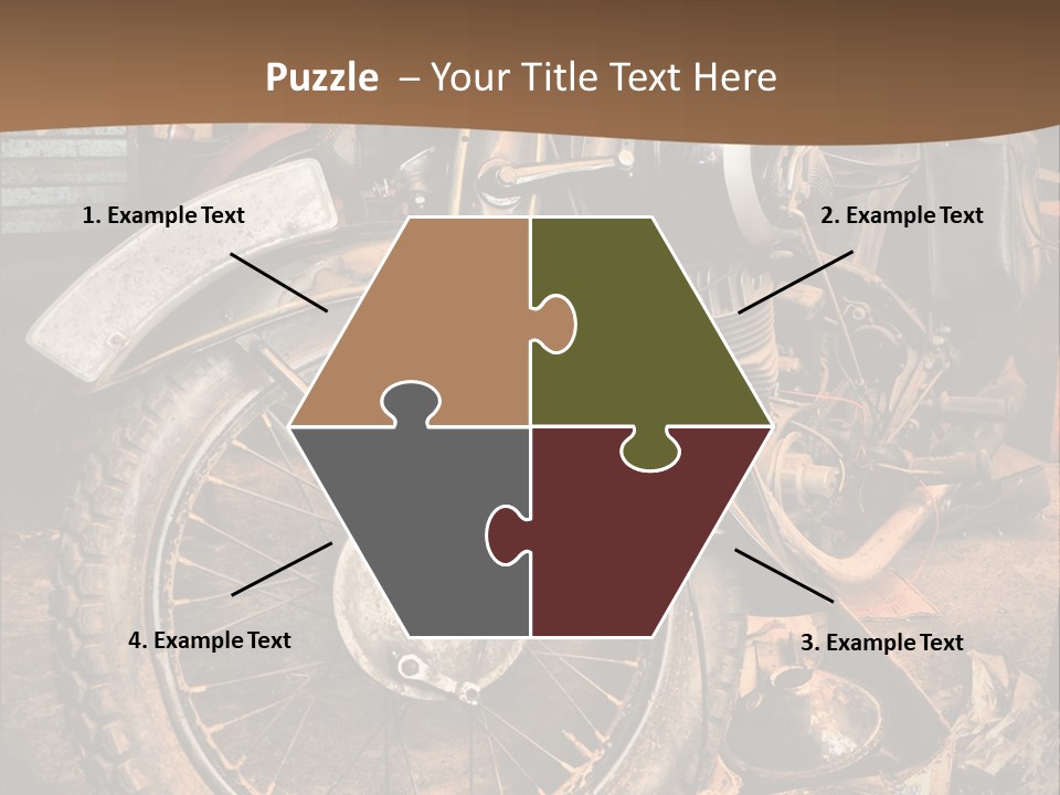 Steam Motorcycle Punk PowerPoint Template