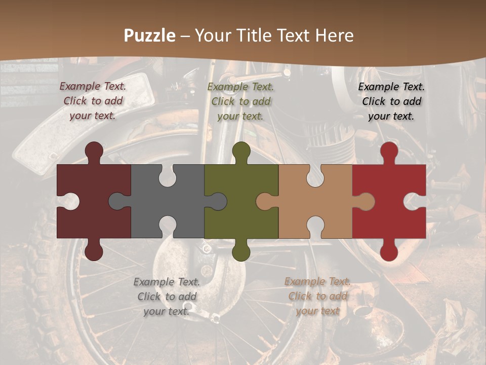 Steam Motorcycle Punk PowerPoint Template