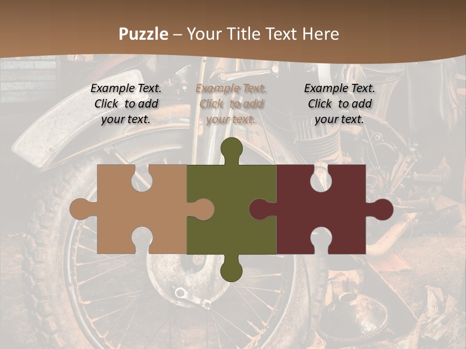 Steam Motorcycle Punk PowerPoint Template
