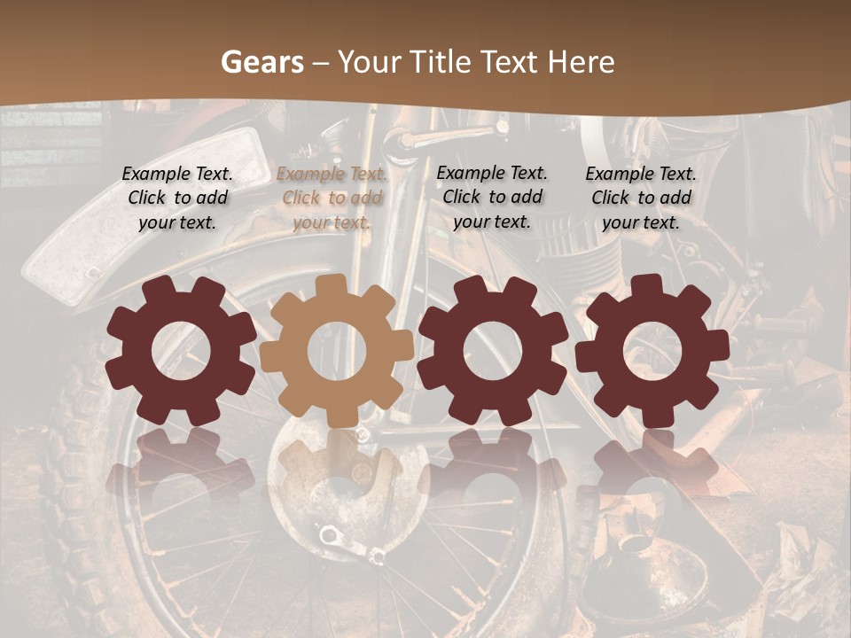 Steam Motorcycle Punk PowerPoint Template