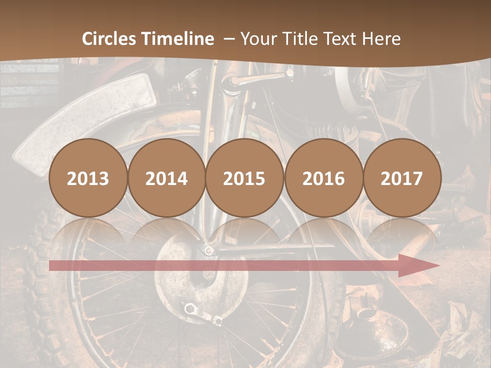 Steam Motorcycle Punk PowerPoint Template