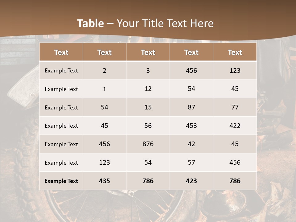 Steam Motorcycle Punk PowerPoint Template