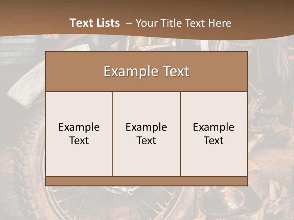 Steam Motorcycle Punk PowerPoint Template