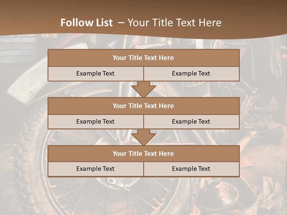 Steam Motorcycle Punk PowerPoint Template