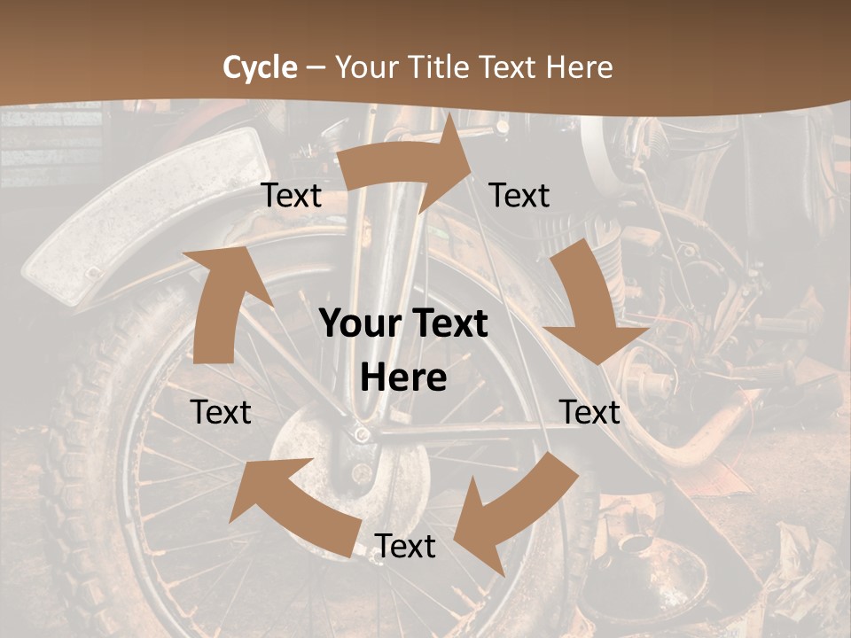 Steam Motorcycle Punk PowerPoint Template