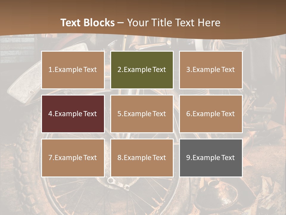 Steam Motorcycle Punk PowerPoint Template