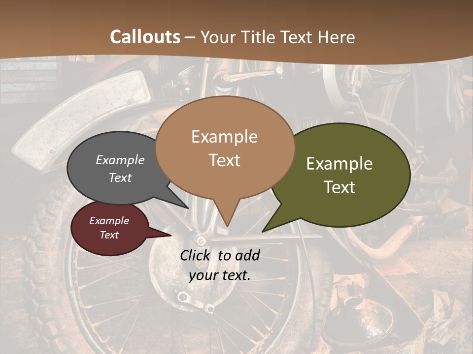 Steam Motorcycle Punk PowerPoint Template