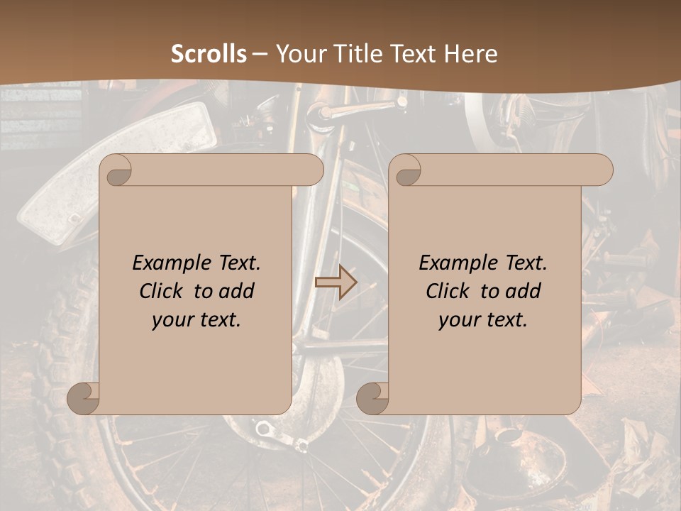 Steam Motorcycle Punk PowerPoint Template