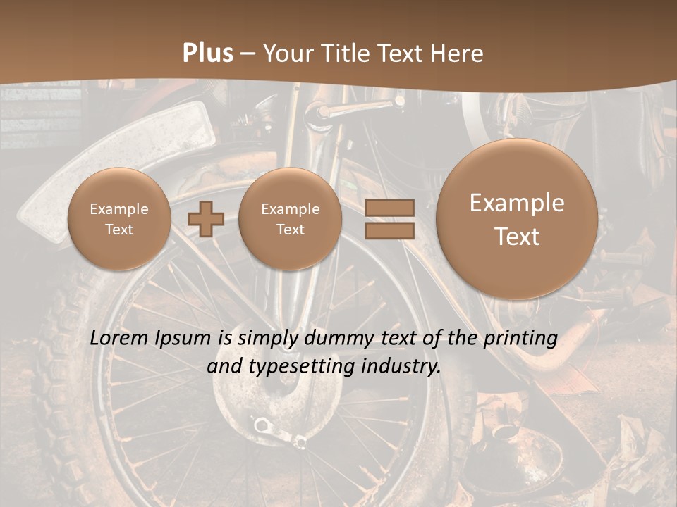 Steam Motorcycle Punk PowerPoint Template