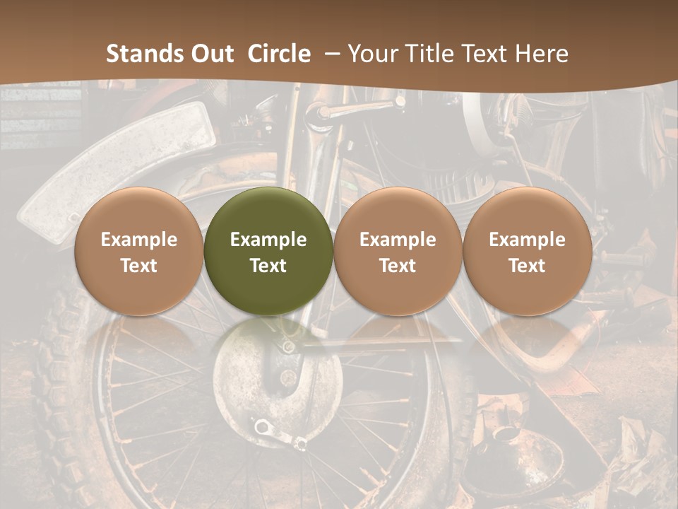 Steam Motorcycle Punk PowerPoint Template