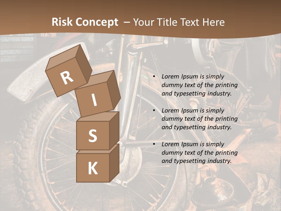 Steam Motorcycle Punk PowerPoint Template