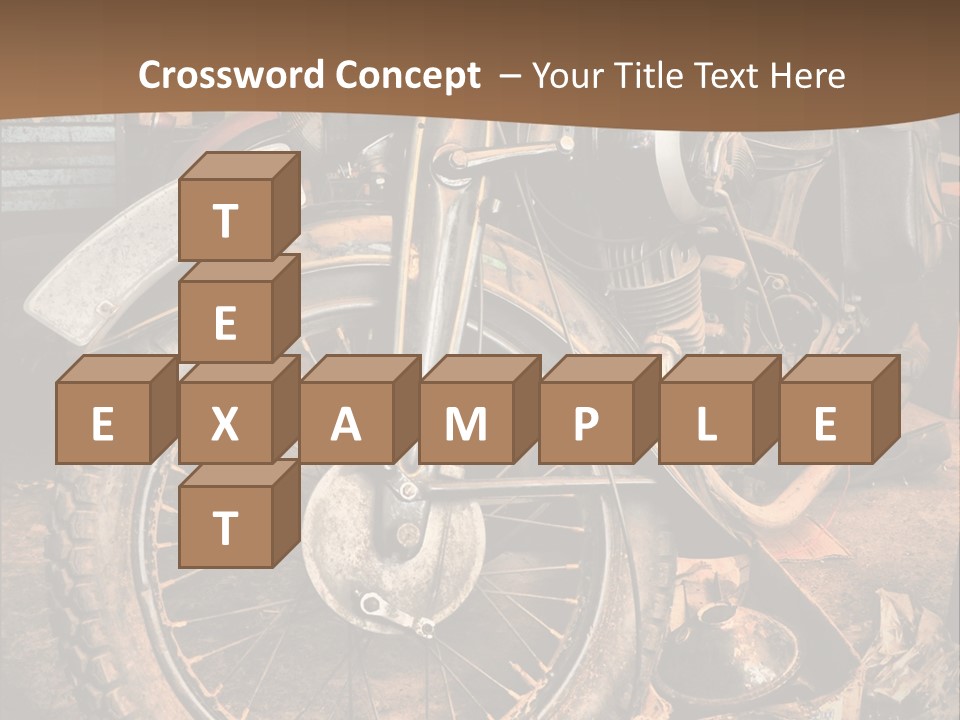 Steam Motorcycle Punk PowerPoint Template