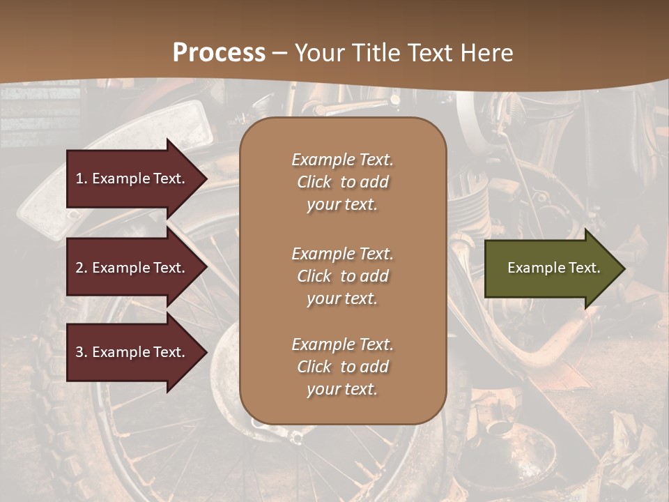 Steam Motorcycle Punk PowerPoint Template